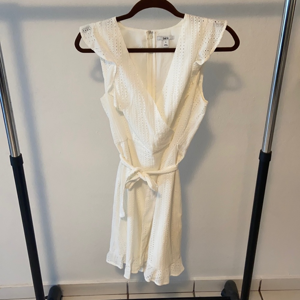 Bar III. Size 4, white eyelet dress.